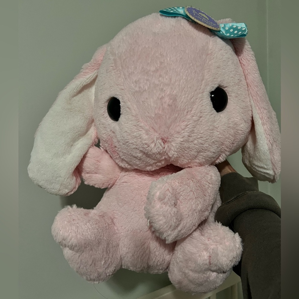 amuse poteusa pink loppy bunny plush